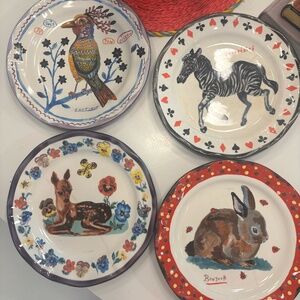 Anthropologie Nathalie Lete Dinner Plate Bundle For Display